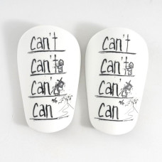 Футбольні щитки Can't  mini Guard  White/Black 